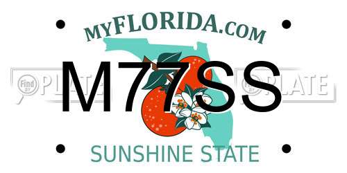 M77SS Florida License Plate