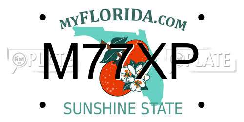 M77XP Florida License Plate