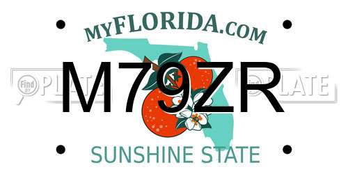 M79ZR Florida License Plate