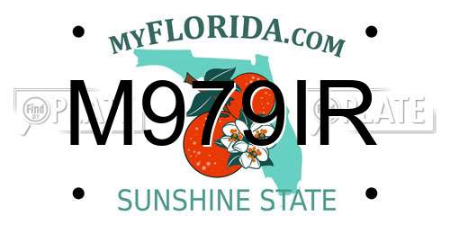 M979IR Florida License Plate