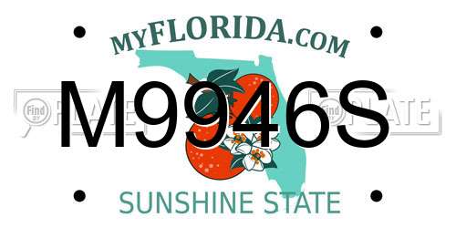 M9946S Florida License Plate