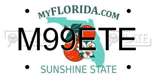 M99ETE Florida License Plate