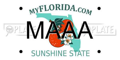 MAAA Florida License Plate