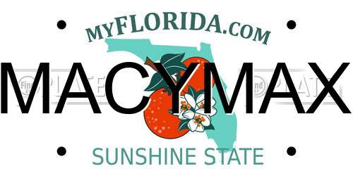 MACYMAX Florida License Plate