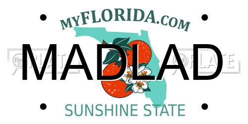 MADLAD Florida License Plate