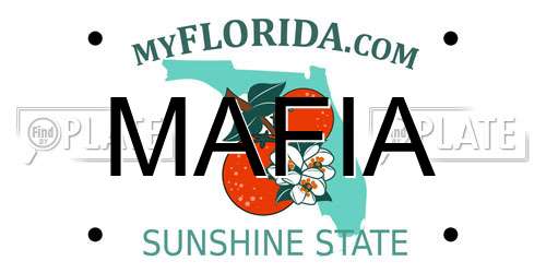 MAFIA Florida License Plate