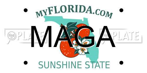 MAGA Florida License Plate