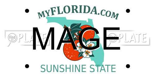 MAGE Florida License Plate