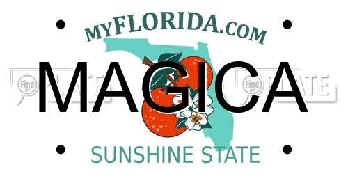 MAGICA Florida License Plate