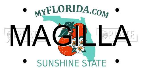 MAGILLA Florida License Plate