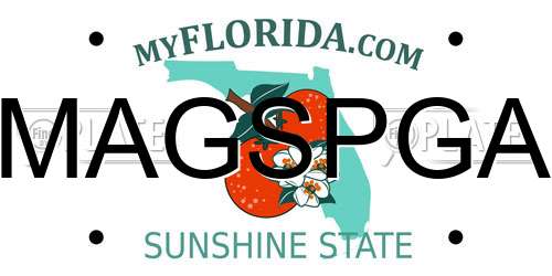 MAGSPGA Florida License Plate