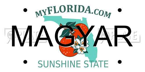 MAGYAR Florida License Plate