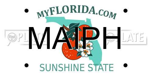 MAIPH Florida License Plate
