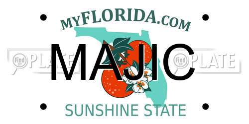 MAJIC Florida License Plate