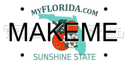 MAKEME Florida License Plate