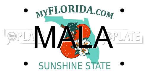 MALA Florida License Plate