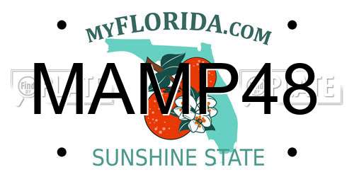 MAMP48 Florida License Plate