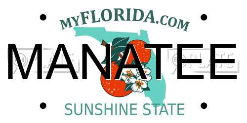 MANATEE Florida License Plate
