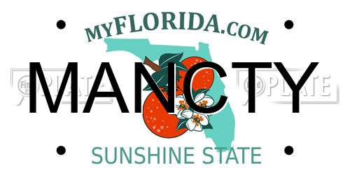 MANCTY Florida License Plate