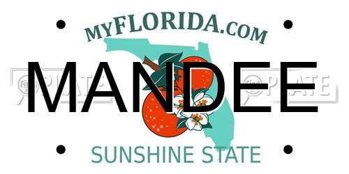 MANDEE Florida License Plate