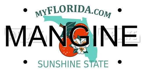 MANGINE Florida License Plate