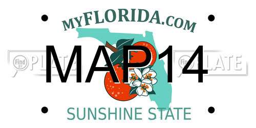 MAP14 Florida License Plate