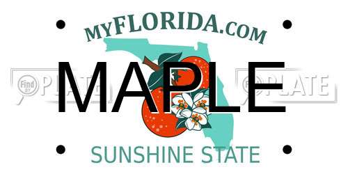 MAPLE Florida License Plate