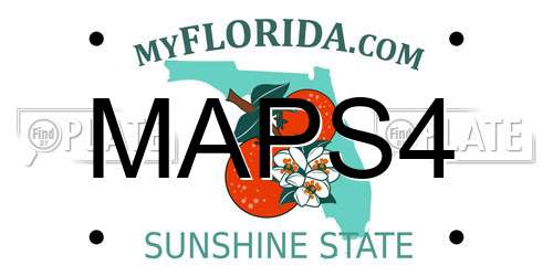 MAPS4 Florida License Plate