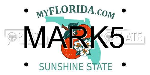 MARK5 Florida License Plate
