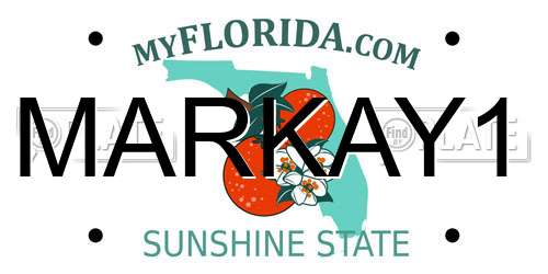 MARKAY1 Florida License Plate