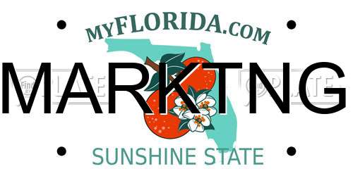 MARKTNG Florida License Plate