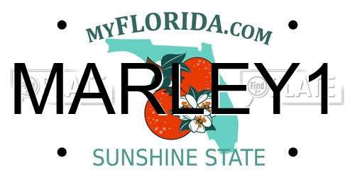 MARLEY1 Florida License Plate