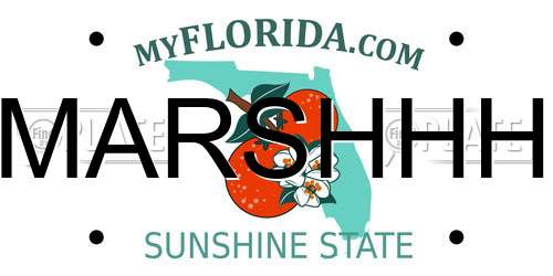 MARSHHH Florida License Plate