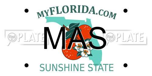 MAS Florida License Plate