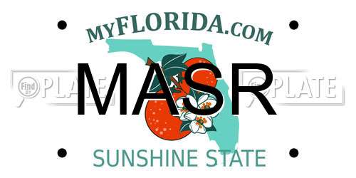 MASR Florida License Plate