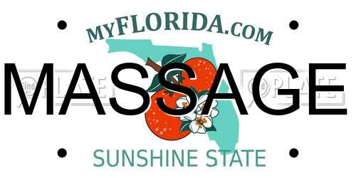 MASSAGE Florida License Plate