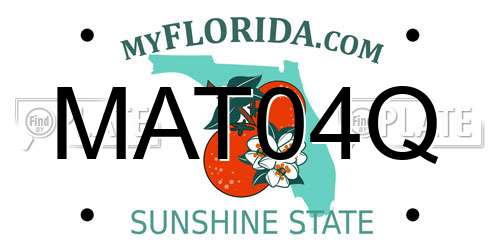 MAT04Q Florida License Plate