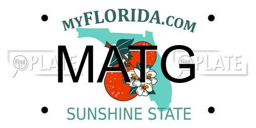 MATG Florida License Plate