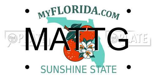 MATTG Florida License Plate