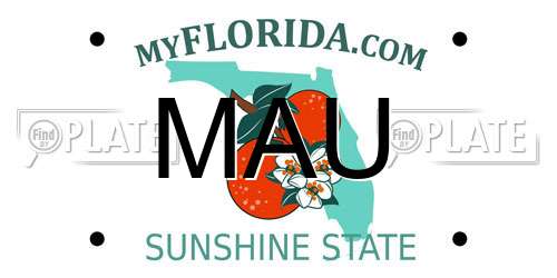 MAU Florida License Plate