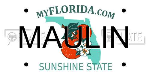 MAULIN Florida License Plate