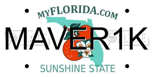 MAVER1K Florida License Plate