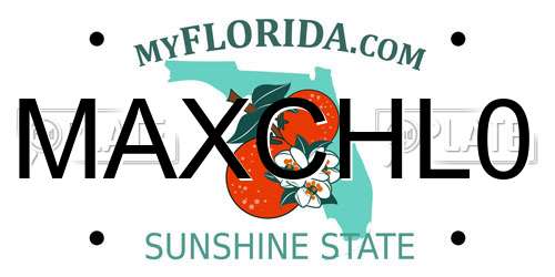 MAXCHL0 Florida License Plate