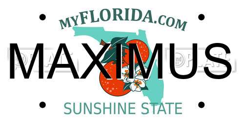 MAXIMUS Florida License Plate