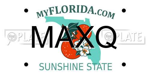 MAXQ Florida License Plate