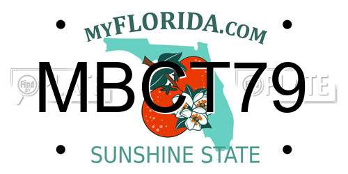 MBCT79 Florida License Plate