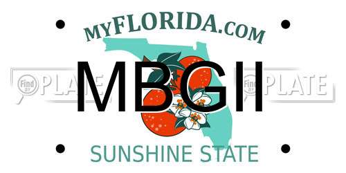 MBGII Florida License Plate
