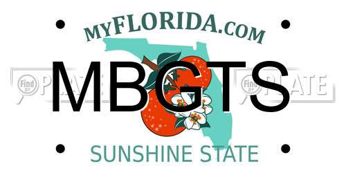MBGTS Florida License Plate