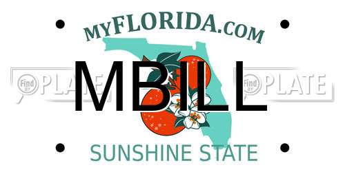 MBILL Florida License Plate