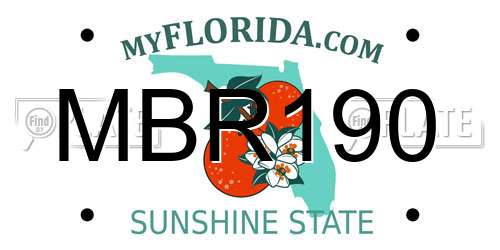 MBR190 Florida License Plate